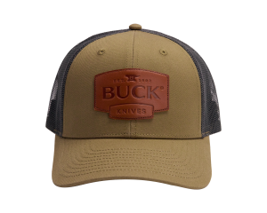 O.D. Green Leather Patch Hat